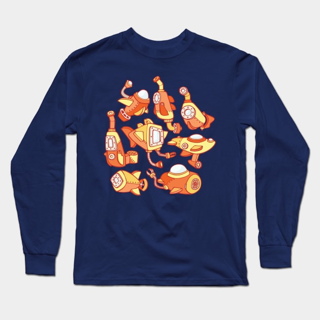Sunny Submarines Long Sleeve T-Shirt by Soft Biology